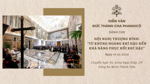 Diễn văn Đức Thánh Cha Phanxicô dành cho Hội nghị Thượng đỉnh về khủng hoảng khí hậu, năm 2024